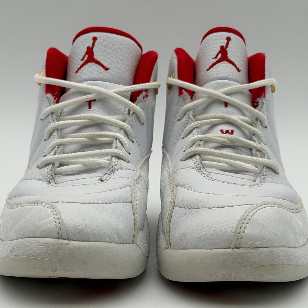 Jordan 12 Retro FIBA White University Red 151186-107 Size 2.5Y - Picture 4 of 14